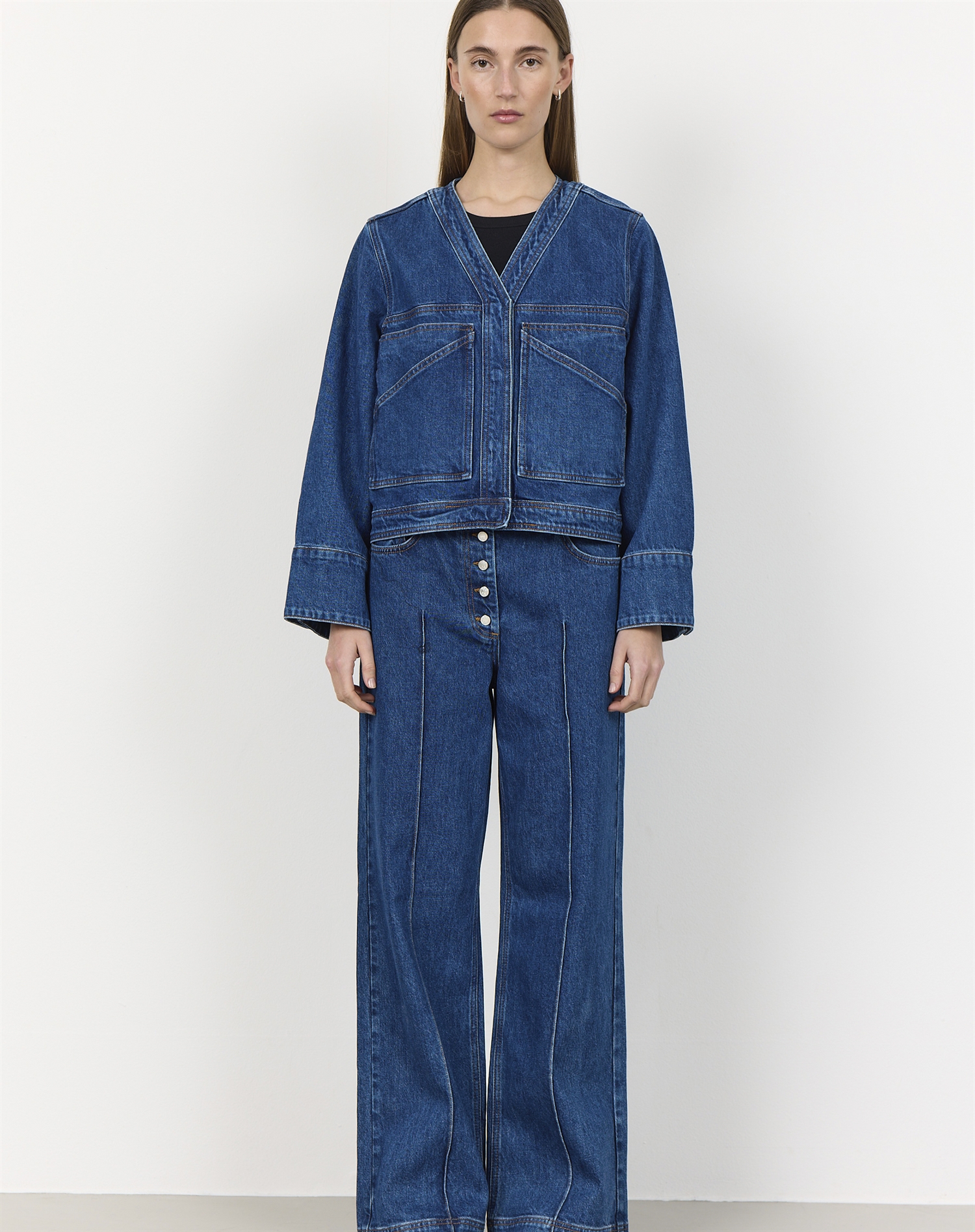 Leveté Room - LR - Kosa 7 Denim Jakke - Vintage Blue